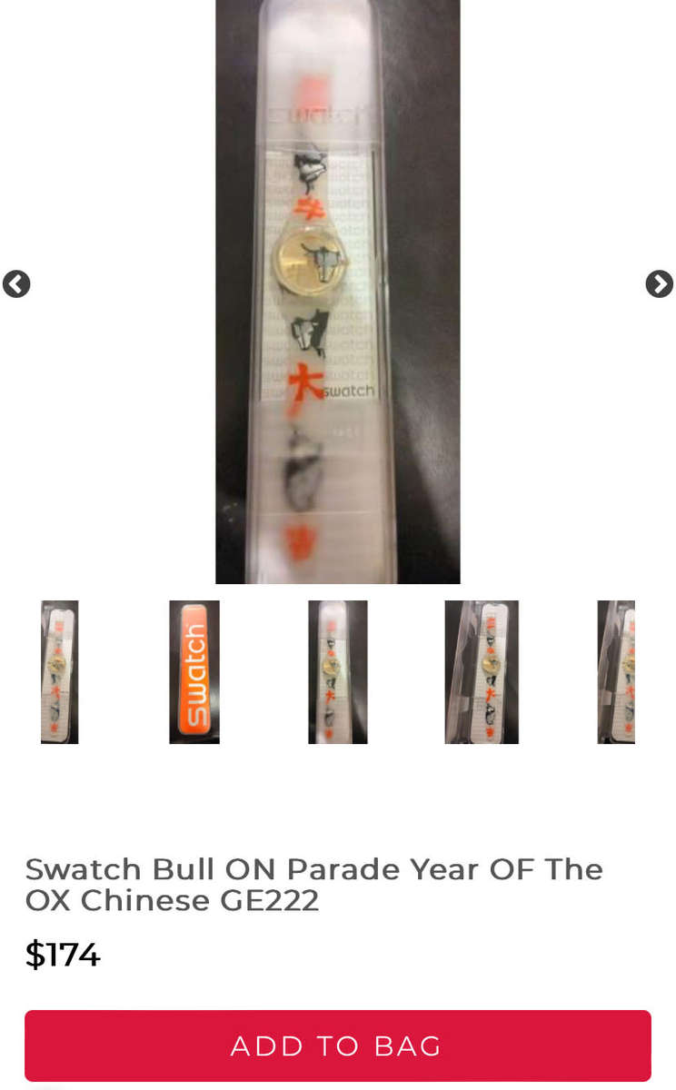 Swatch Collectors Edition Bull on Parade Year of the OX Chinese GE222 New