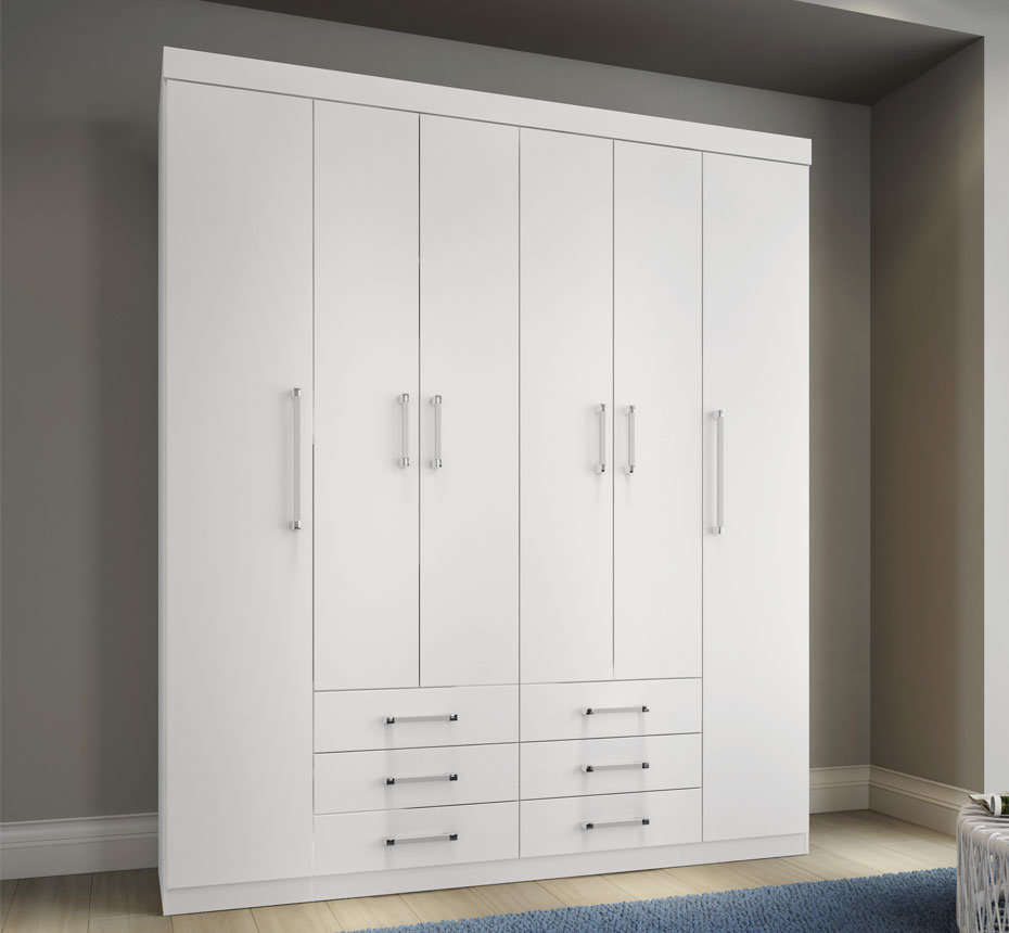 Wardrobe 6 Doors and 6 Drawers