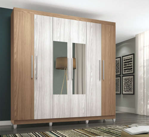 Wardrobe 6 Doors and 3 Drawers