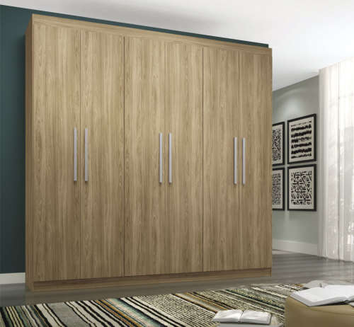 Wardrobe 6 Doors and 3 Drawers