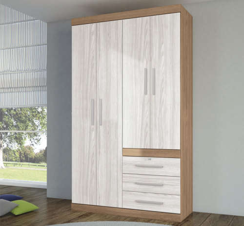 Wardrobe 4 Doors and 3 Drawers