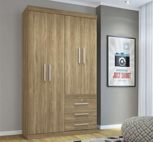 Wardrobe 4 Doors and 3 Drawers