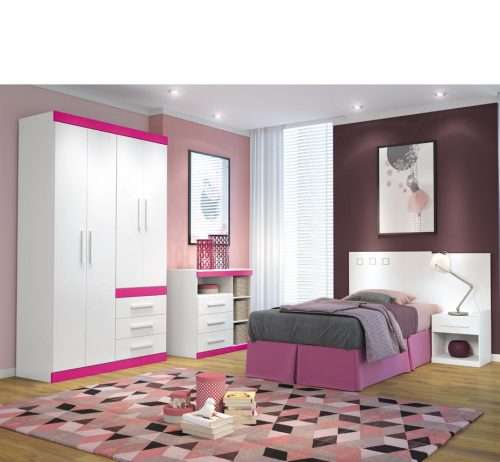 Wardrobe 4 Doors and 3 Drawers