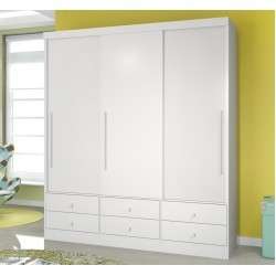 Wardrobe 3 Doors and 6 Drawers sliding