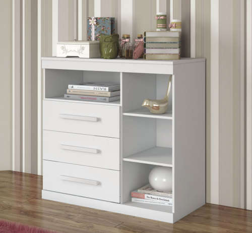 Chest Of 3 Drawers and Shelves