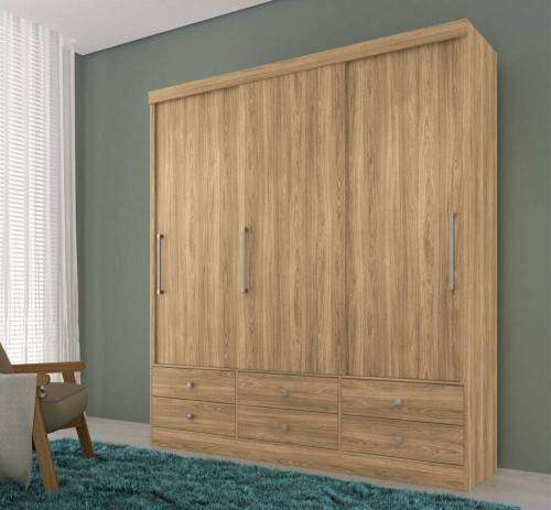 Wardrobe 3 Doors and 6 Drawers sliding