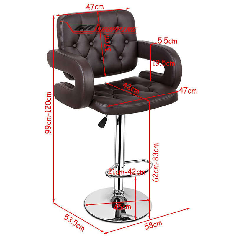Bar Stool Square with Arms