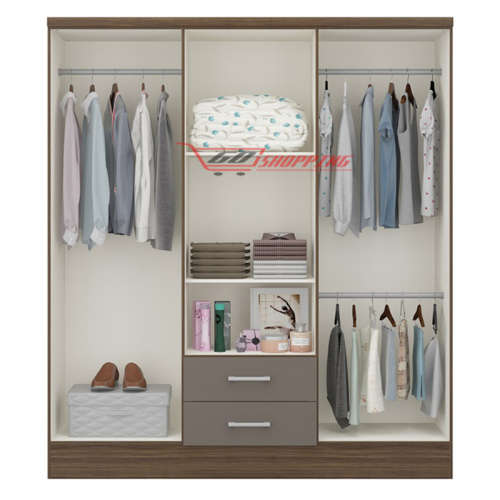 Wardrobe 6 Doors and 2 Drawers
