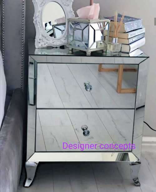 Chrome Leg Mirror Pedastal