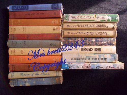 WHAT A LOT ~ Collection of 18 Lawrence Green Books which of 12 is 1st Editions~LOOONEY R1 START