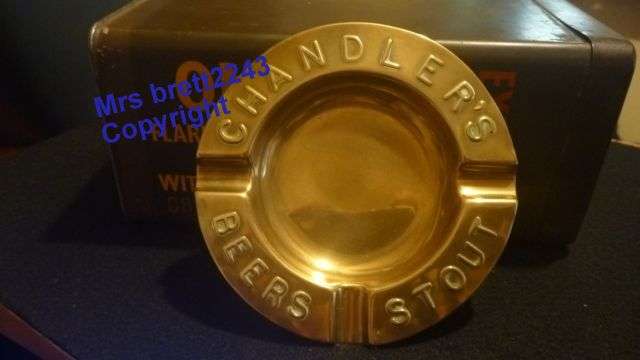 Chandler`s Beers Stout Brass Ashtray