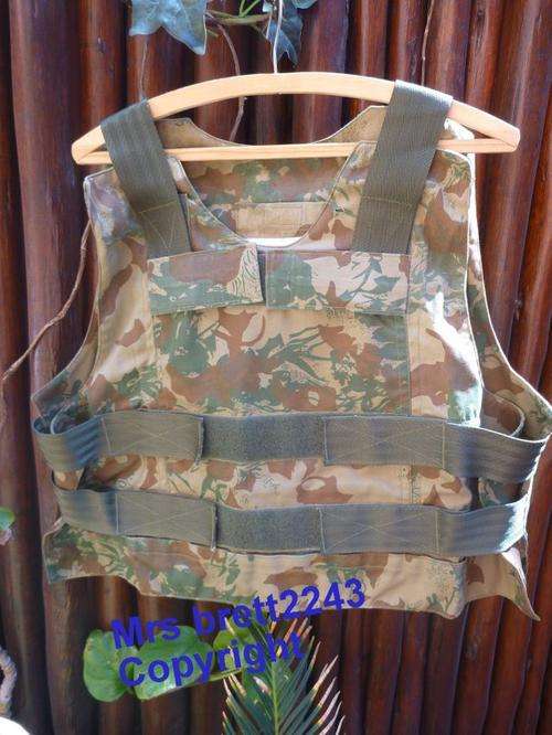 OLD Police Camo 2nd Pattern Bullet Proof Vest~ NO plates. Size X..~LAST one in stock,Don`t miss out!
