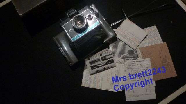 OLD Polaroid Colorpack II Camera WITH original invoice dated 1969~LOONEY R1 START