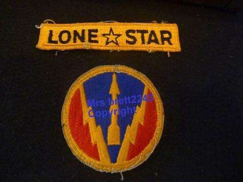 Lone Star Badge + US Army Cloth Badge