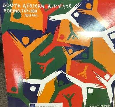 InFlight South African "Ndizani" 747-300 Scale 1:200