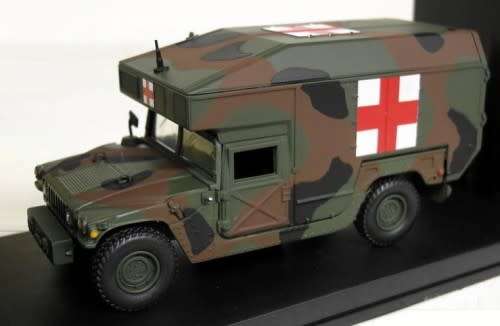 Hummer US Army Ambulance green camouflage