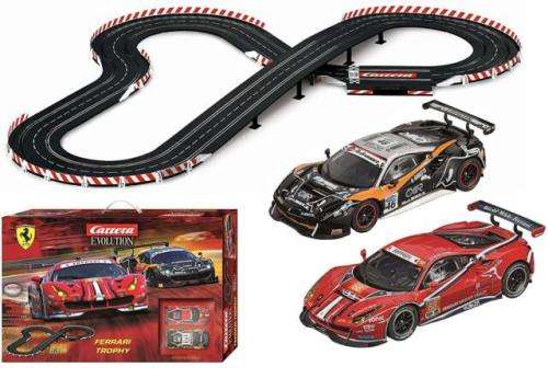 Ferrari Trophy Slot Car Racing Race Set NEW
