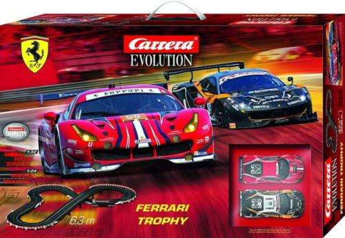 Ferrari Trophy Slot Car Racing Race Set NEW