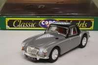 MGA Sports Car, Hard Top, Silver & Black