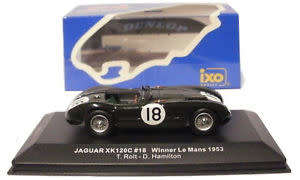 1/43 IXO L M 1953 JAGUAR XK 120 C #18 WINNER Le Mans 1953 T.BOLT - D.HAMILTON