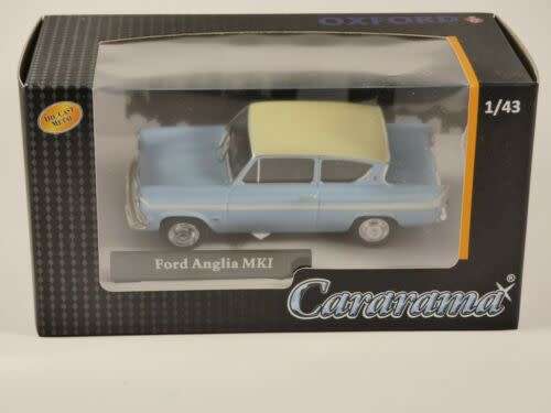 Ford Anglia 105E Glacier Blue and white paint
