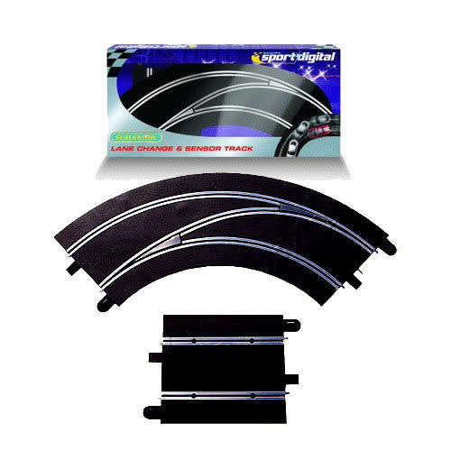Scalextric Digital lane change curve and sensor track pack (In to out right hand).
