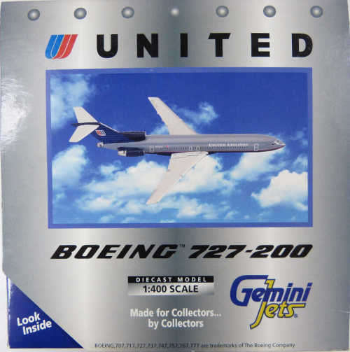 Boeing 727-200 United Airlines N7291U Gemini Jets 1:400