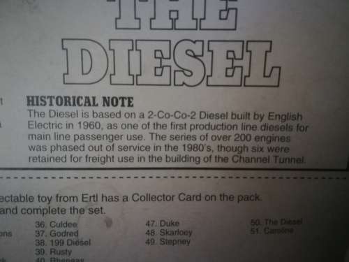 THOMAS AND FRIENDS DIESEL