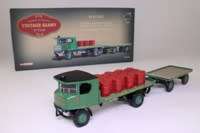 Sentinel Steam Wagon, Flatbed & Trailer, Morris`s Shrewsbury, Oil Drum Load