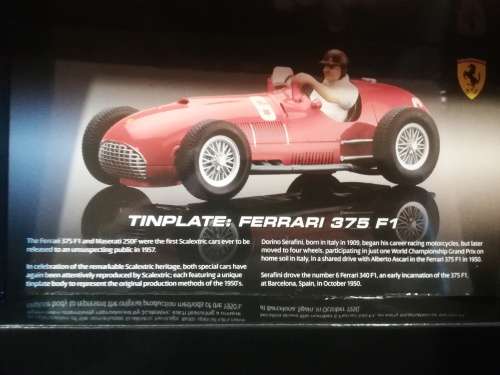 Ferrari 375 F1 Tin Plate Collectors Ed.