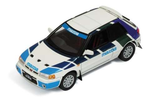 Mazda 323 GT-AE 1991 White, Blue, Green. Violet.