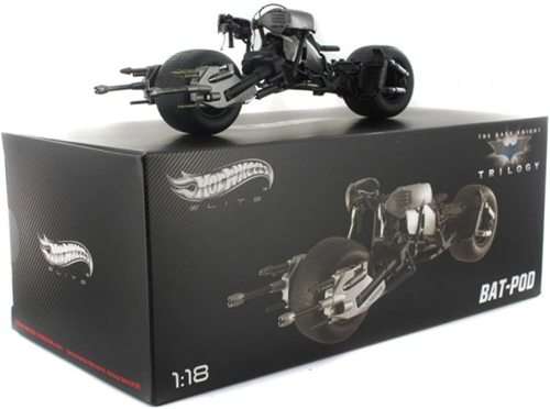 Bat-Pod Black Silver diecast model Elite
