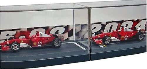 Ferrari F1 Set 2X F2004 Schumacher No 1 Barrichello No 2 - Hungaroring 15-08-2004