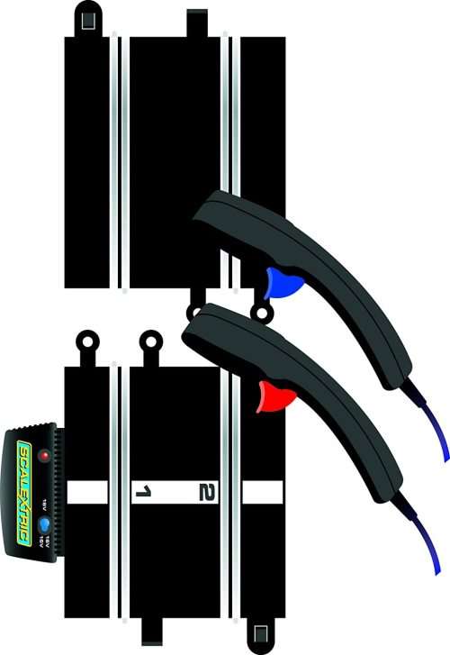 Scalextric 1:32 Straight Power and Control Base Model