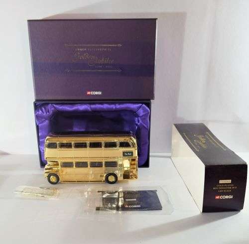 Routemaster Bus Queen Elizabeth II Jubilee Gold Plated