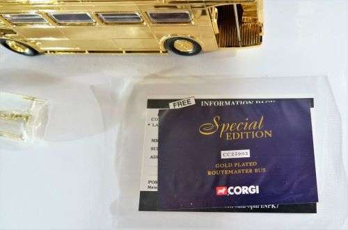 Routemaster Bus Queen Elizabeth II Jubilee Gold Plated