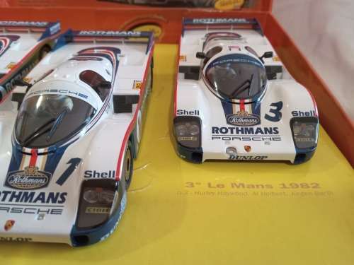 Slot It Rothmans Porsche 956 n.1.2.3 Le Mans 1982 3 Car set. 1/32