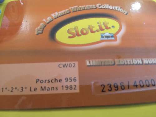 Slot It Rothmans Porsche 956 n.1.2.3 Le Mans 1982 3 Car set. 1/32