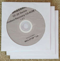 Panasonic CF-29 Mk4 Recovery CD Set