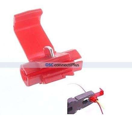 Quick Splice Wire Connector Harness Retaining Clip / Holder (Red, 5 pcs)..!