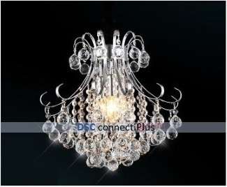 Luxury Polished Chrome Finish Living Room Lamp Indoor Lights Crystal Pendant Chandelier..!
