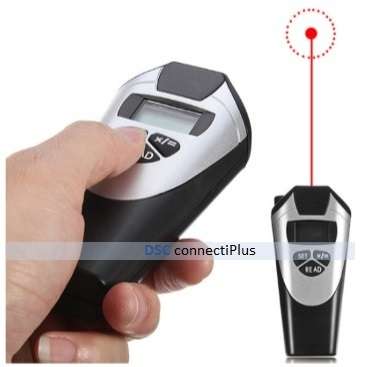 Portable Ultrasonic Tape Distance Measuring Tool/Meter Digital LCD Display Solid Laser Beam Pointer!