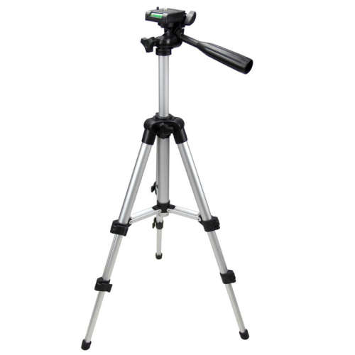 3-Segment Collapsible Aluminium Tripod w/ Geared Elevation & Spirit Leveller for Camera / Projector!