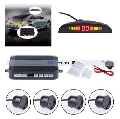 Car Auto Parktronic LED Parking Sensor w/ 4 Ultrasonic Sensors Reverse Backup Car Parking Radar..!