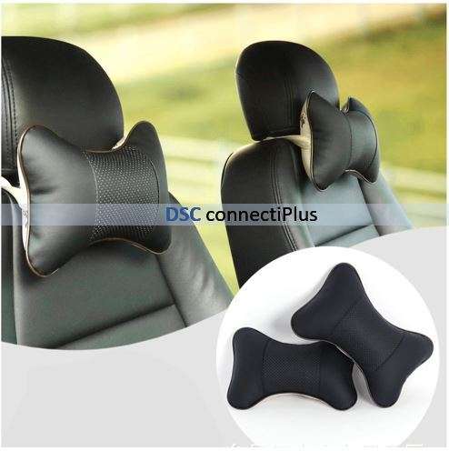 Car Neck Headrest Pillow Cushion Soft Perforating Design w/ Elastic Strap Auto Comfort & Safety..!