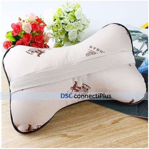 Car Neck Headrest Pillow Cushion Soft Perforating Design w/ Elastic Strap Auto Comfort & Safety..!