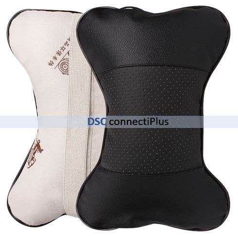 Car Neck Headrest Pillow Cushion Soft Perforating Design w/ Elastic Strap Auto Comfort & Safety..!