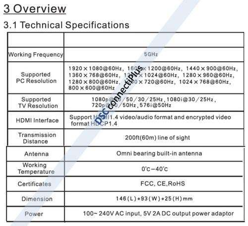 HD Video/Audio Signal Transmission System 50m HDMI Wireless Extender w/ USB & IR Remote Looping..!