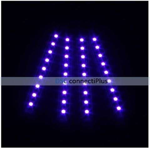 4 Pcs SMD 5050 Auto Car LED RGB Interior Floor Decorative Atmosphere Lights w/ Remote Control..!