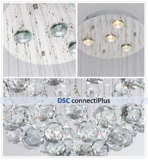 New Luxury Modern Crystal Chandelier w/ 4 Lights..!